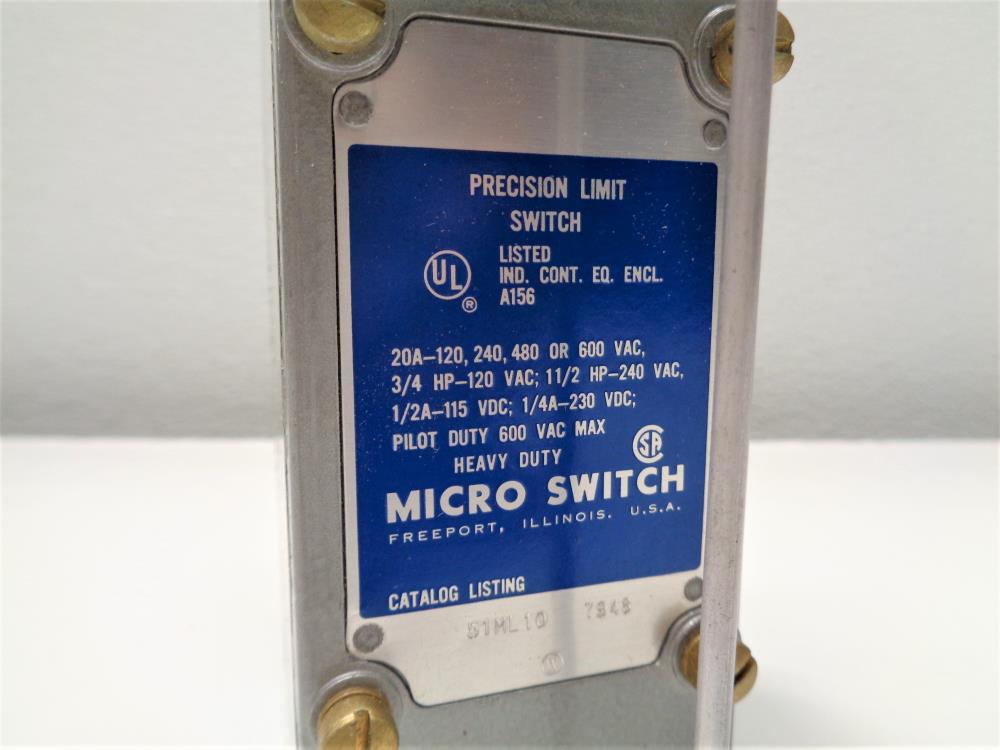 Honeywell Micro Switch Precision Limit Switch 51ML10 7948